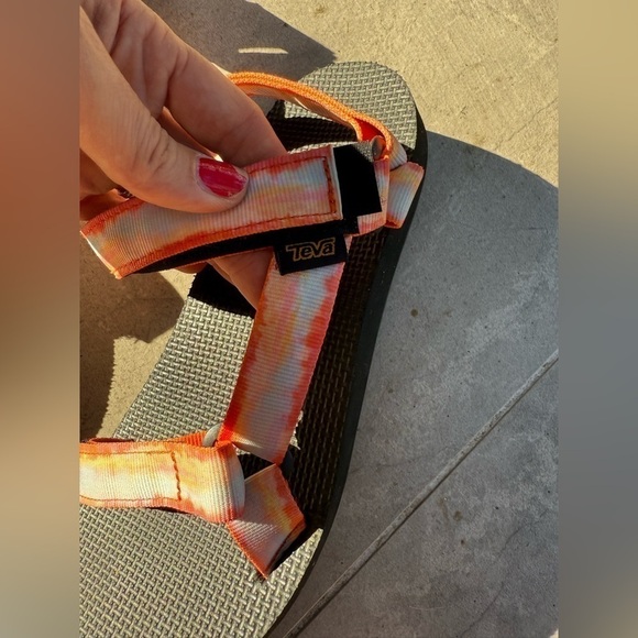 Teva Midform Original orange red -color women’s  Sandals 9 - Picture 4 of 5